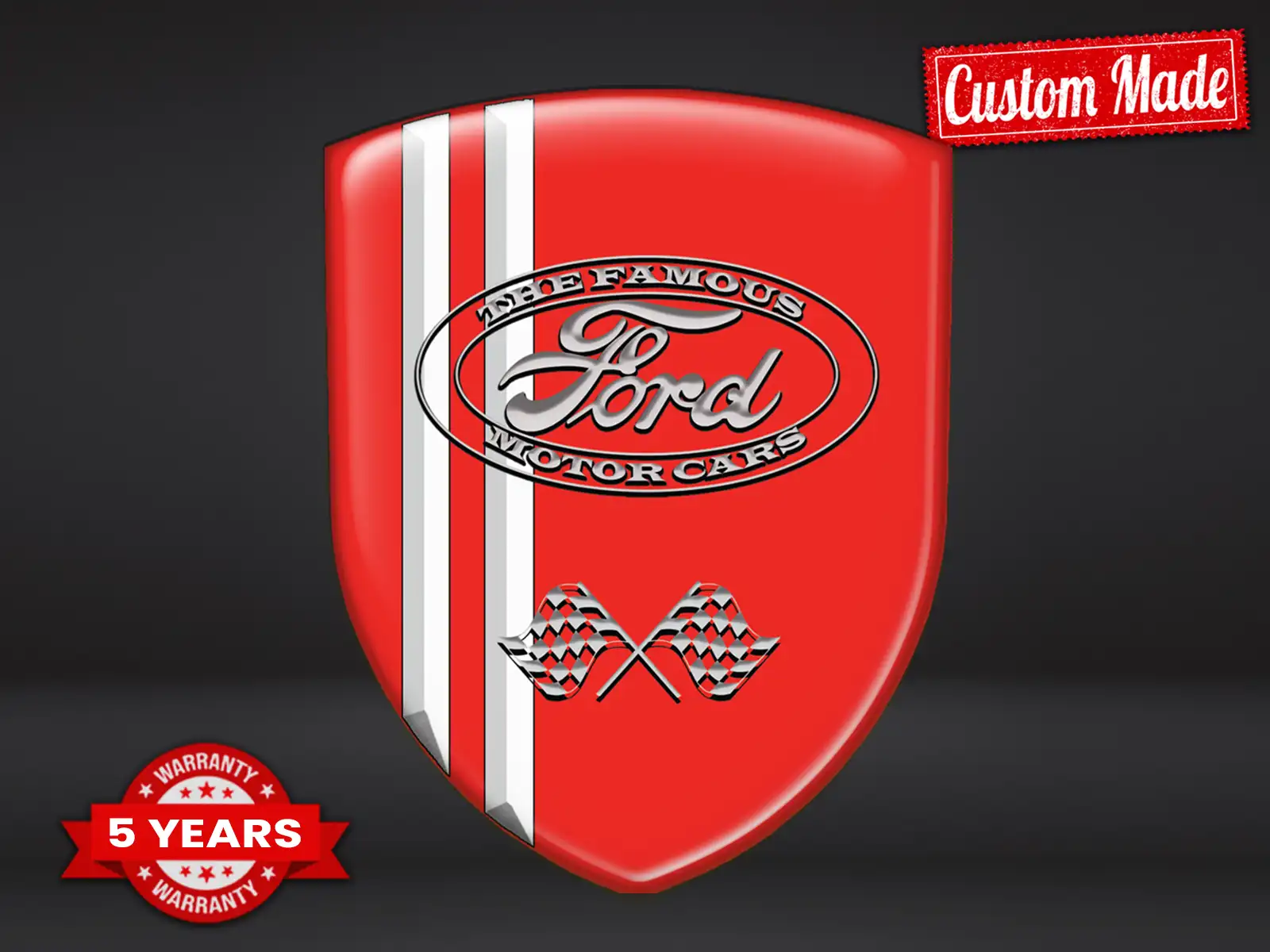 Ford Pegatina Relieve Coche Estilo Universal Estrella